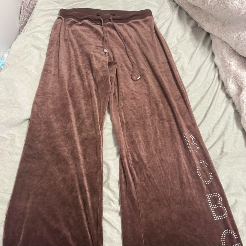 BCBG Chocolate Velour Lounge Pants